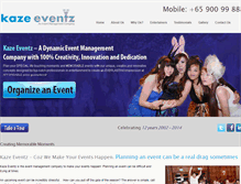 Tablet Screenshot of kazeeventz.com